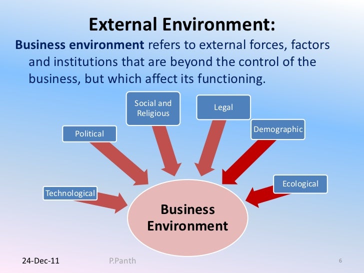 The Influence of the Business Environment on Small and