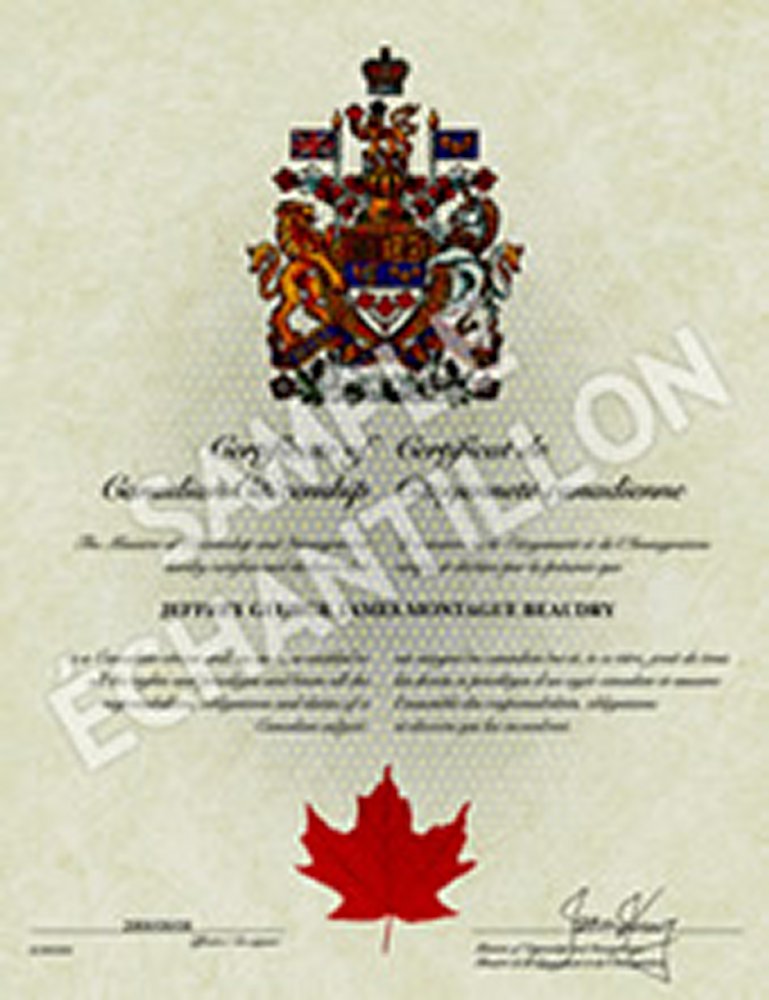 Application for Canadian Citizenship Adults Subsection